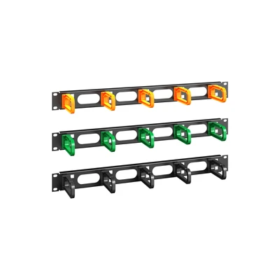 Guides-câbles 19" avec anneaux plastiques